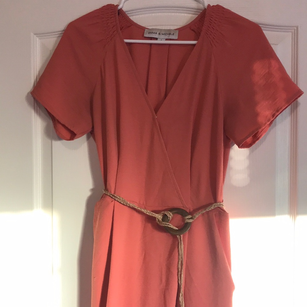 Perfect Salmon Jumpsuit